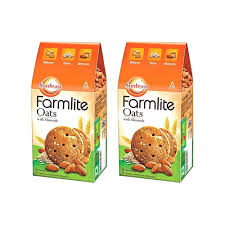 Sunfeast Farmlite Oats with Almonds Cookie - Pack of 2